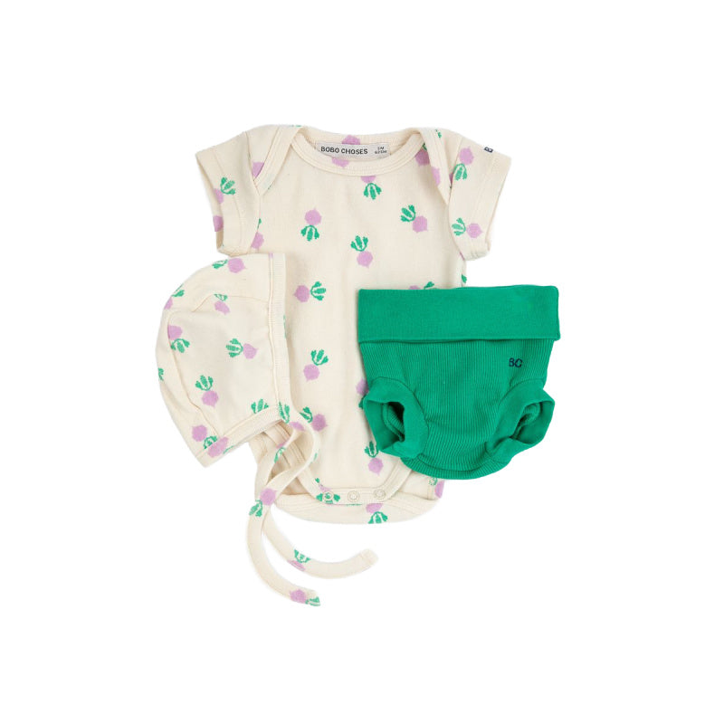 bobo choses pixel sugar beet all over baby gift set