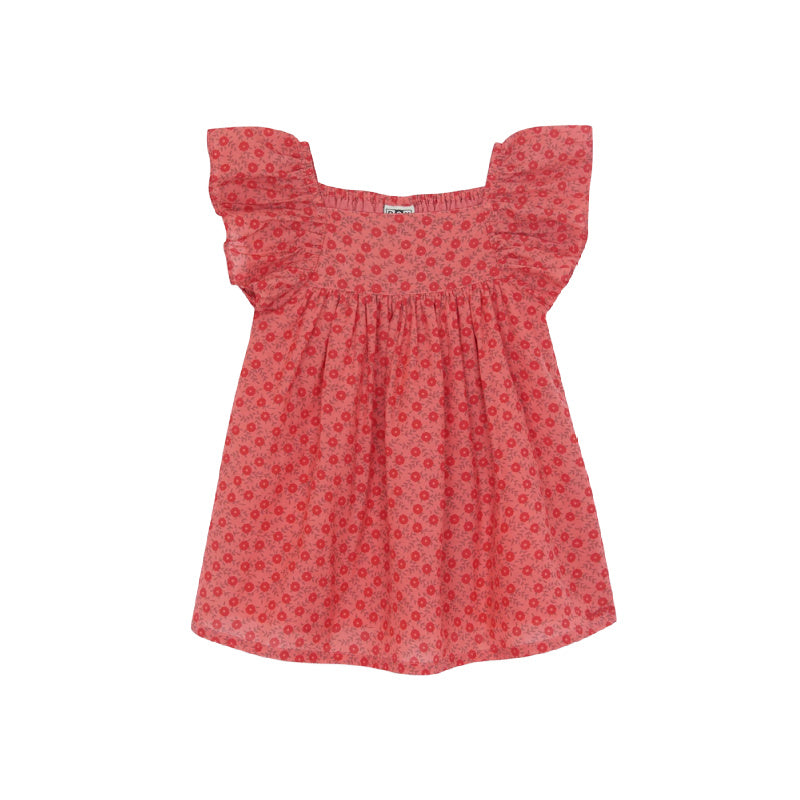 bonton reve baby dress red