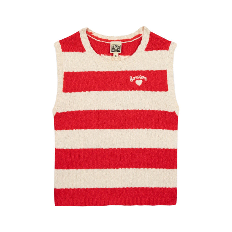 bonton next knit tank top red