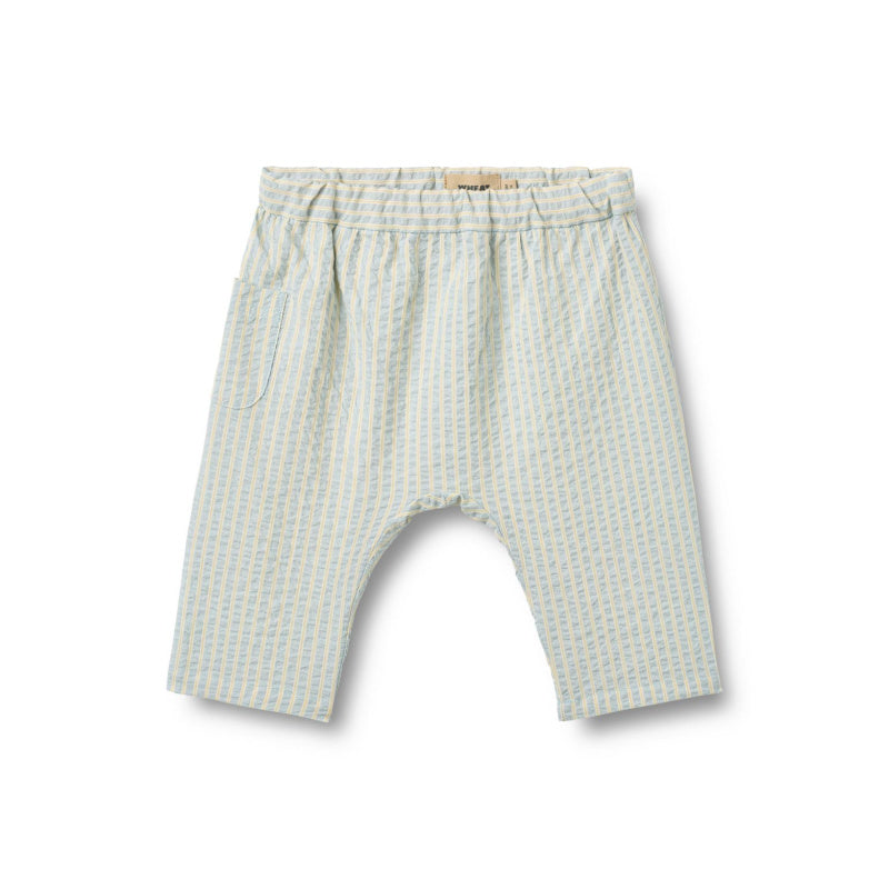 wheat henry baby trousers summer sky stripe