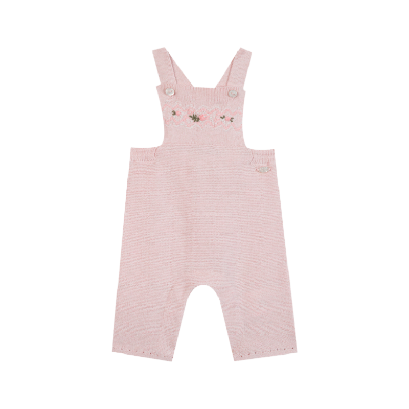 tartine et chocolat knit baby overall rose