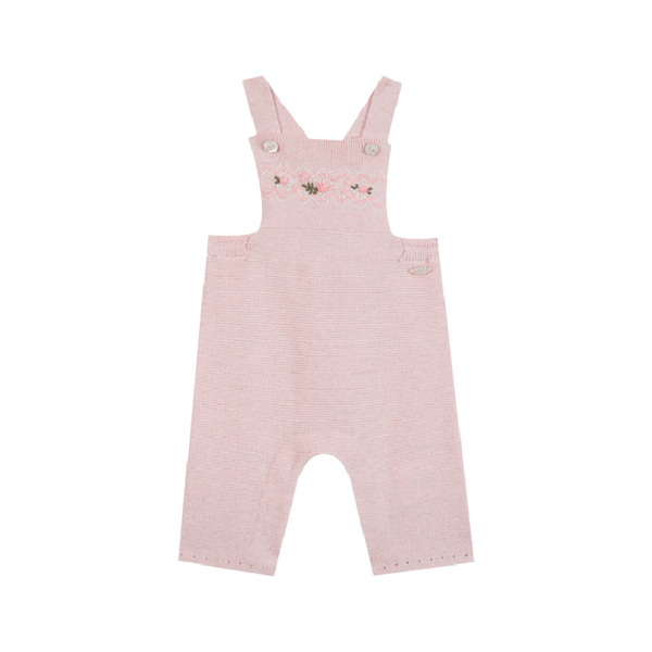 tartine et chocolat knit baby overall rose