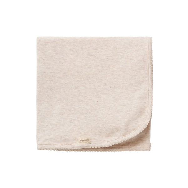 marmar copenhagen alida baby blanket light beige melange