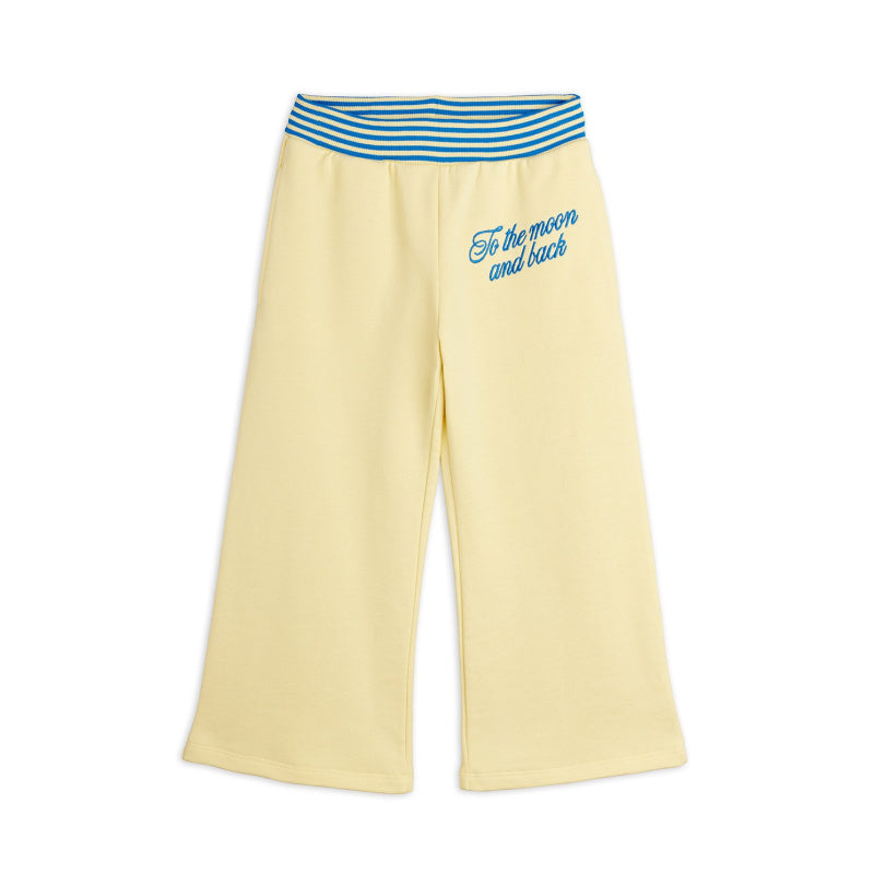 mini rodini to the moon emb sweatpants yellow