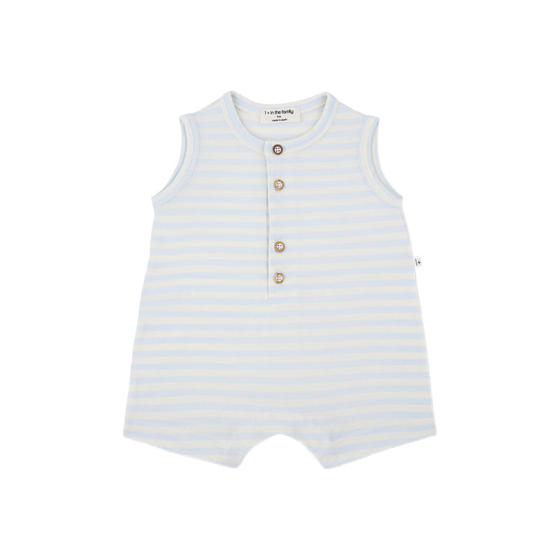 1+ in the family pedro baby overall misty blue