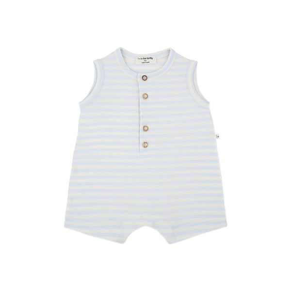 1+ in the family pedro baby overall misty blue
