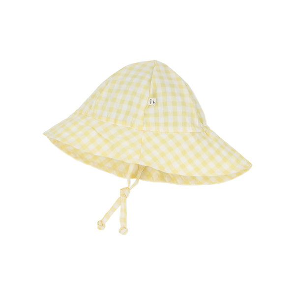 1+ in the family egas sun hat pastel yellow