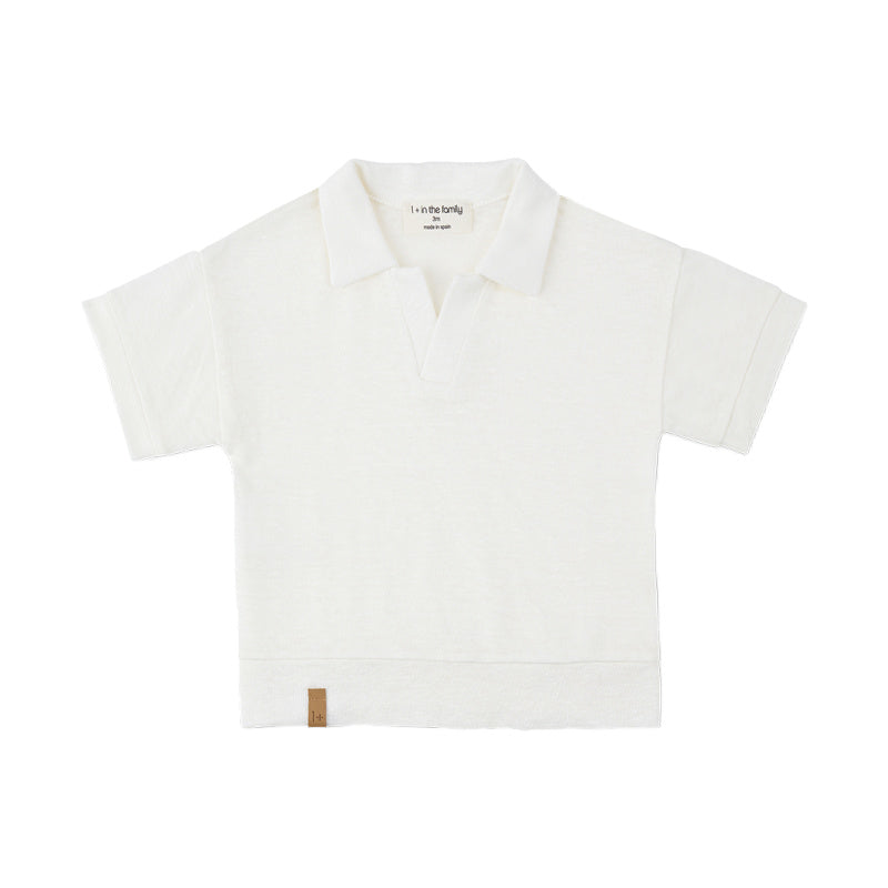 1+ in the family vajol baby polo shirt off-white