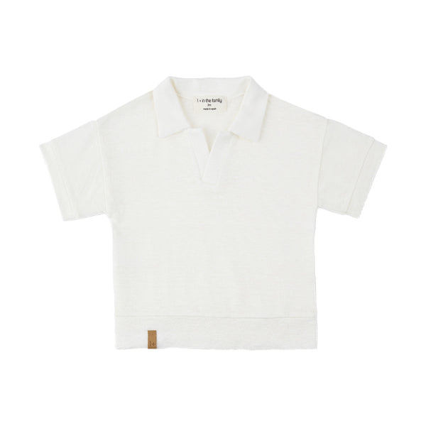 1+ in the family vajol baby polo shirt off-white