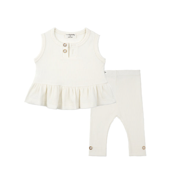 1+ in the family rapita baby set off-white