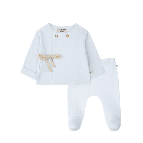 1+ in the family emilia baby set misty blue