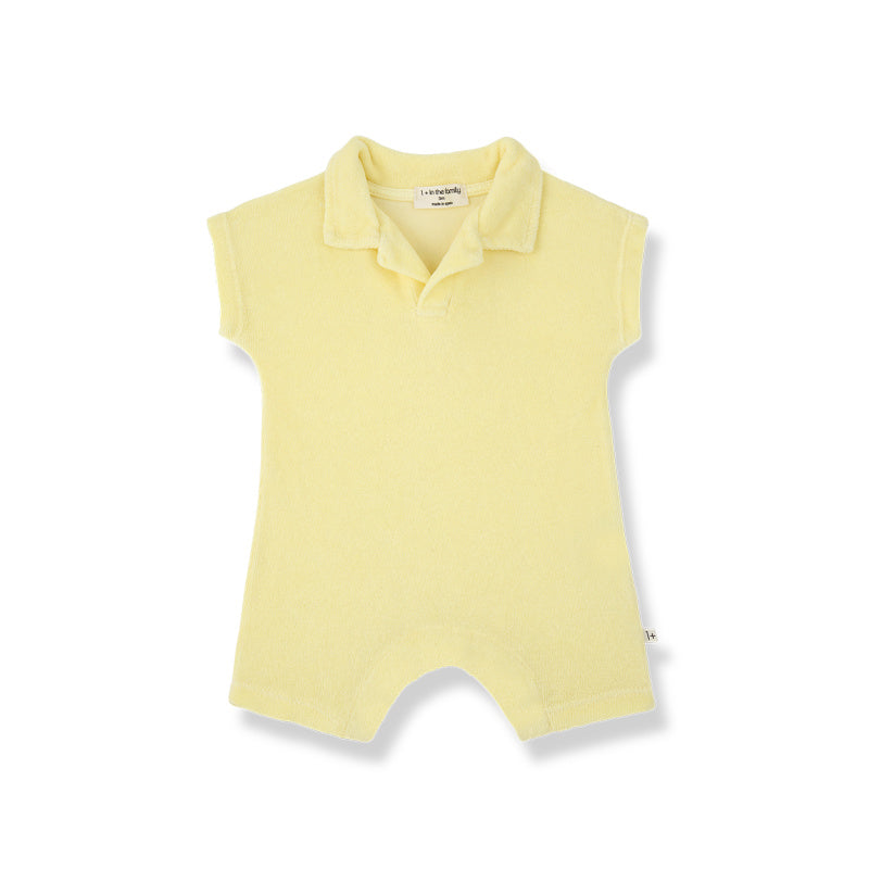 1+ in the family alaro baby romper lemon