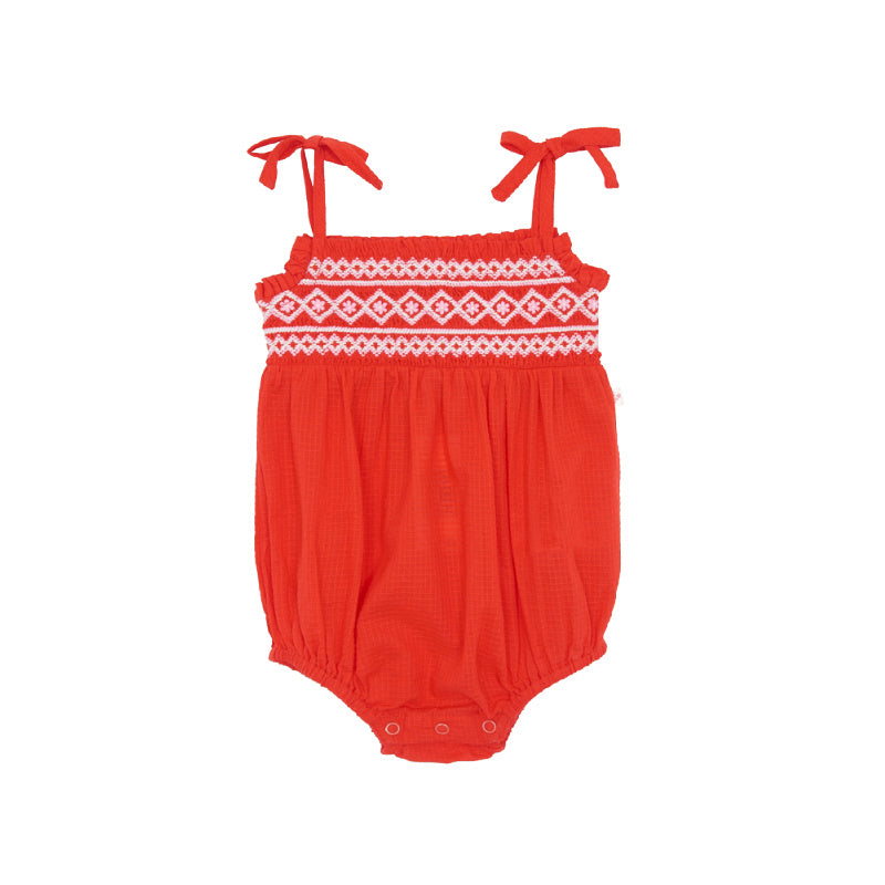 bonton naya baby jumpsuit red