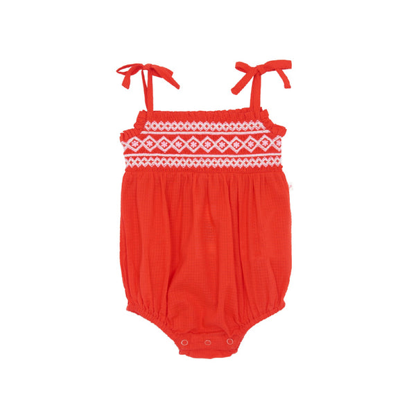 bonton naya baby jumpsuit red