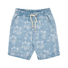 louis louise hawaii denim shorts light blue