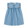 louis louise celestine chambray dress light blue