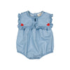 louis louise celesta baby chambray overall light blue