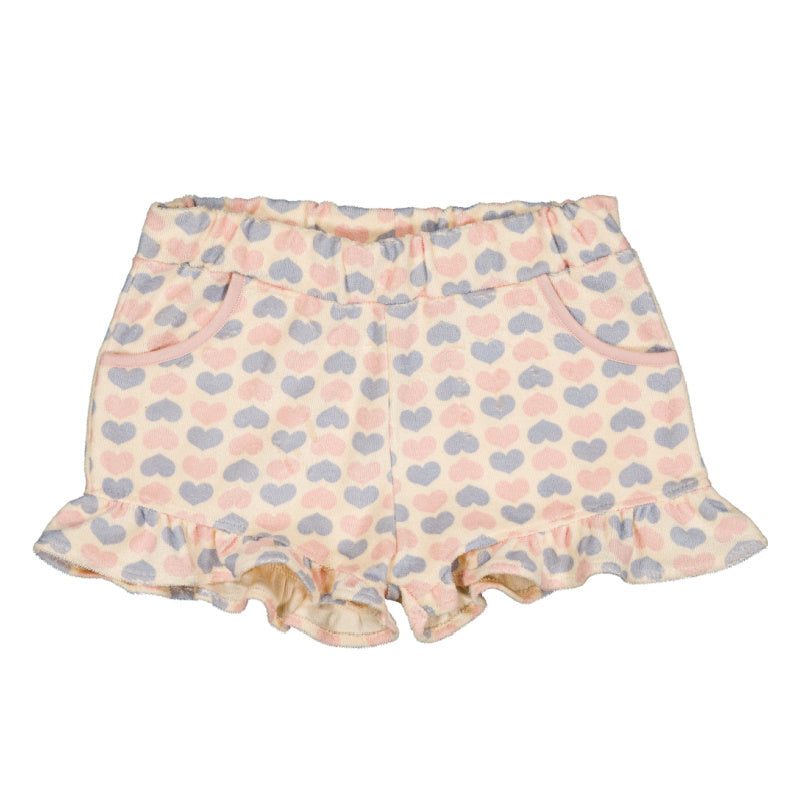 louis louise astree terry shorts pink