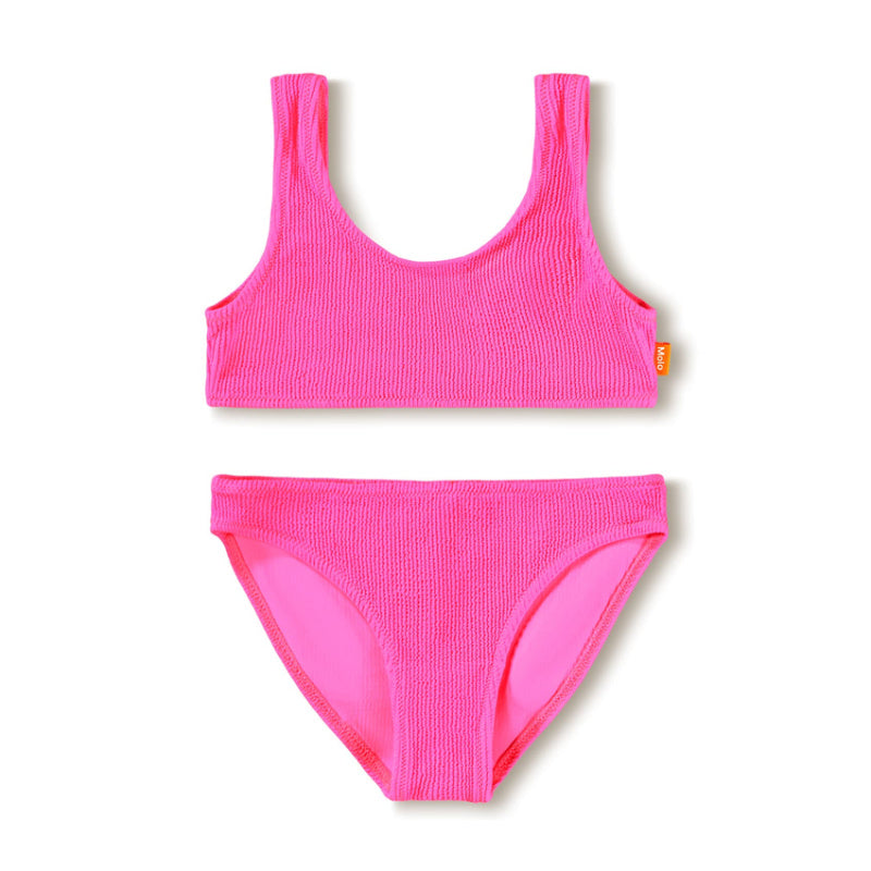 molo nola crepe 2-piece swimsuit neon pink