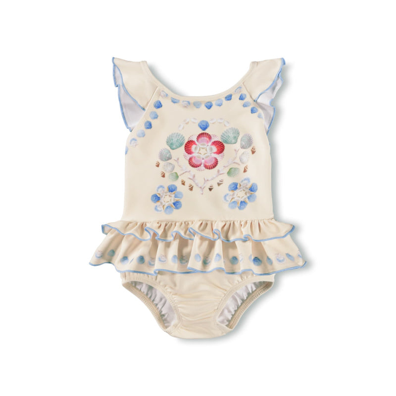 molo nalani baby swimsuit sea shell deco