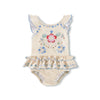 molo nalani baby swimsuit sea shell deco
