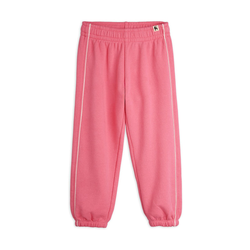 mini rodini plain pipingsweatpants pink