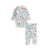 mini rodini flowers aop pointelle baby set multi