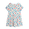 mini rodini flowers aop picot edge pointelle dress multi