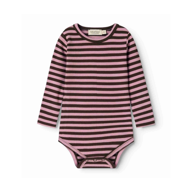 marmar copenhagen long sleeve baby body heather stripe