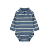 molo follow baby collared onesie twilight stripe