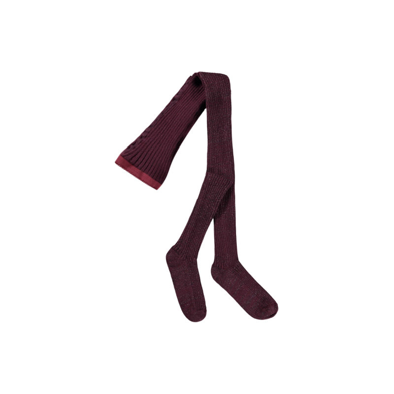 molo glitter rib tights forestberry