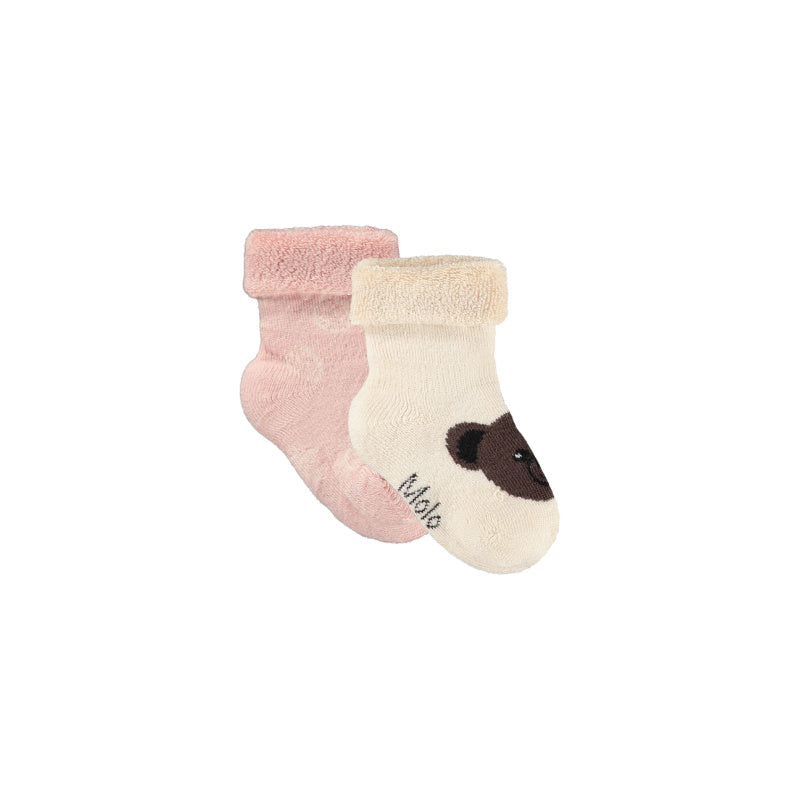 molo nodda 2-pack baby socks mellow rose