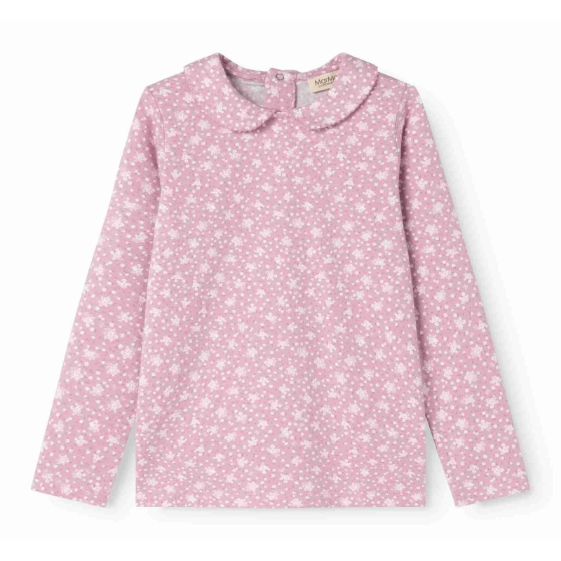 marmar copenhagen long sleeve collar tee rose de lit