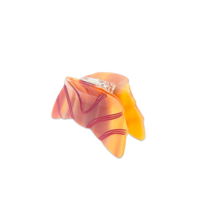 mini croissant hair claw clip