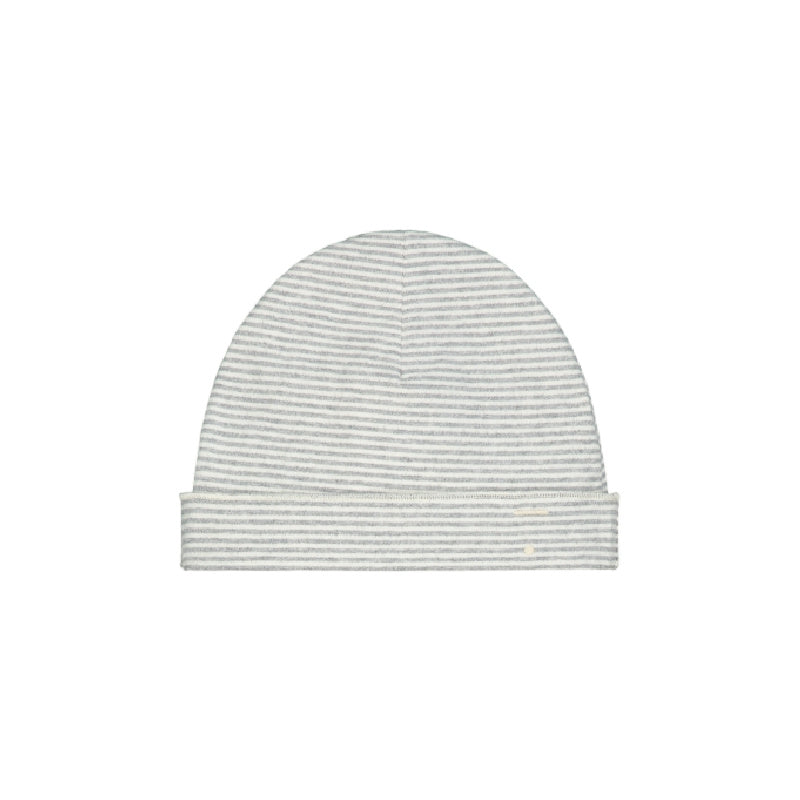 gray label baby beanie grey melange/cream