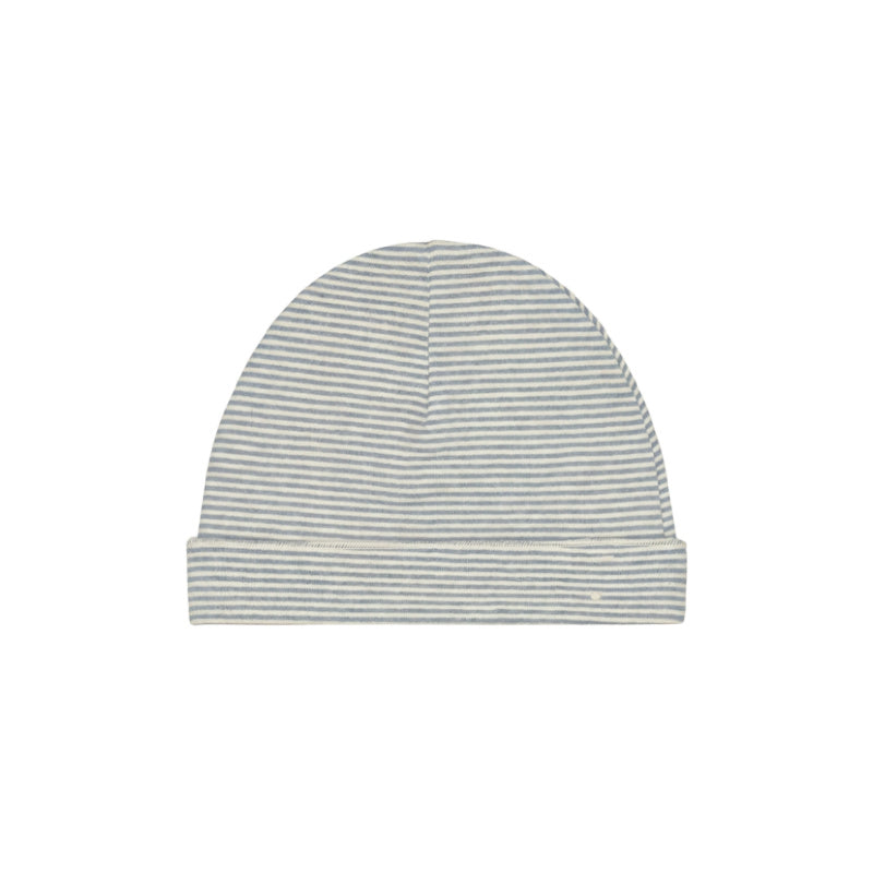 gray label baby beanie stone grey/cream