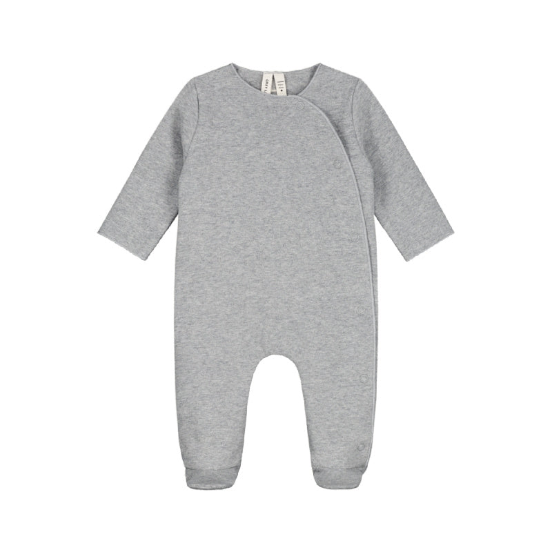 gray label newborn suit gray melange