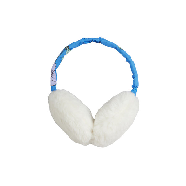 mini rodini faux fur ear muffs off-white