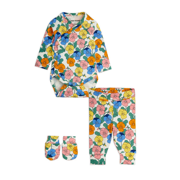 mini rodini violas aop baby set multi