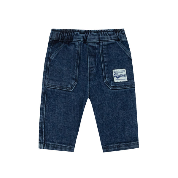 bonton mike baby denim pants blue
