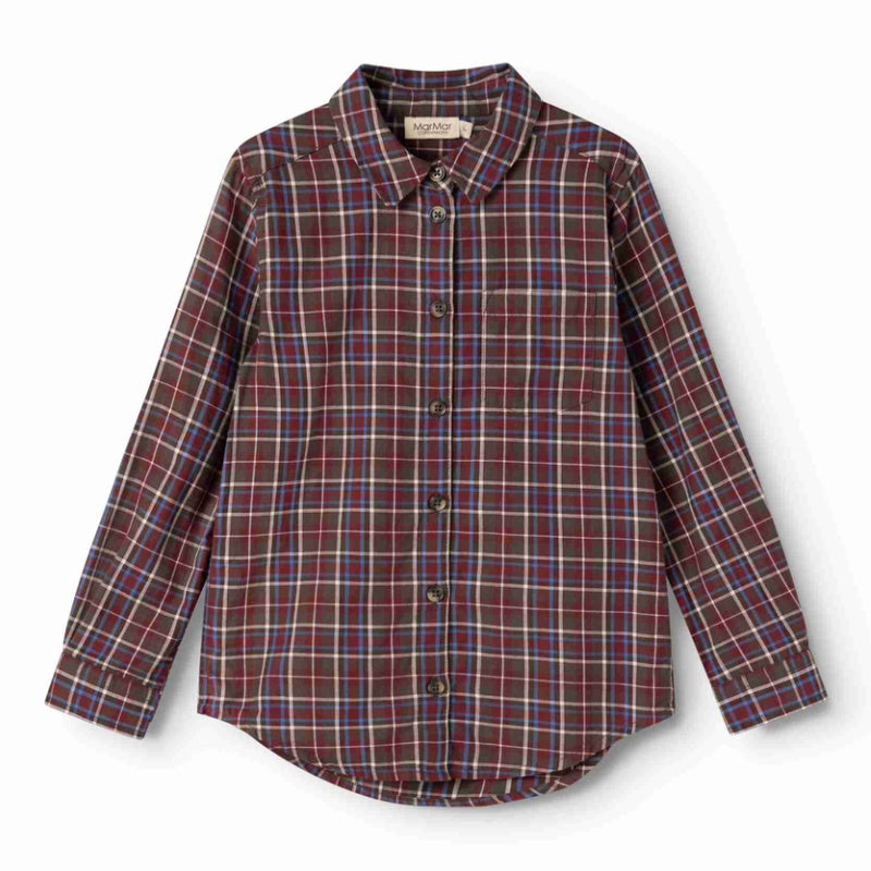 marmar copenhagen tommy shirt chocolate check
