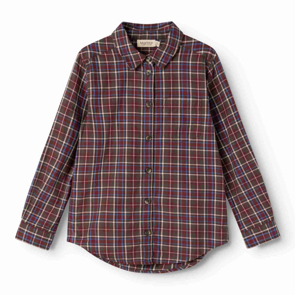 marmar copenhagen tommy shirt chocolate check