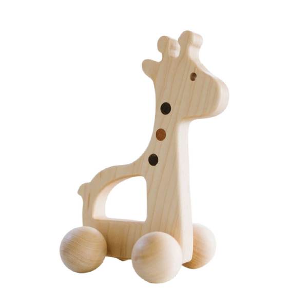 banner toys giraffe wooden push toy