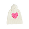 mini rodini hearts knitted pompom hat