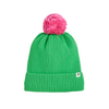 mini rodini green pom-pom knitted hat