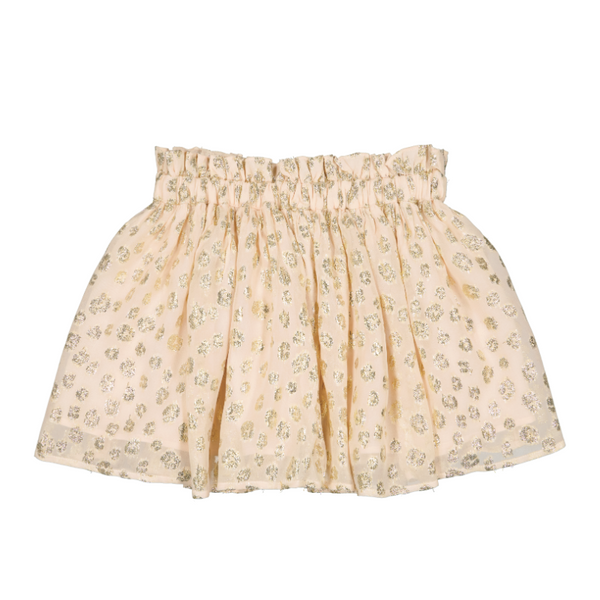 louis louise artemis skirt gold leopard