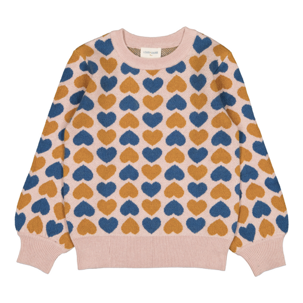 louis louise mariu knitted sweater hearts