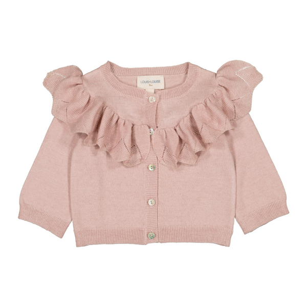 louis louise emeline baby cardigan pink