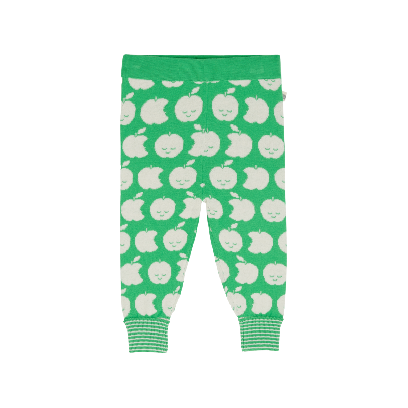 the bonnie mob spangle knit baby trouser green apple