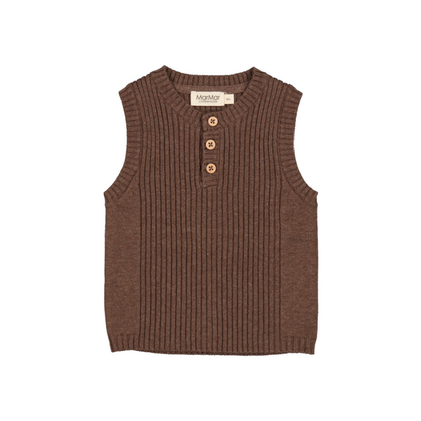 marmar copenhagen togo baby vest terre melange